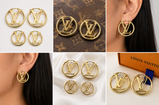 Gold Glam Hoops