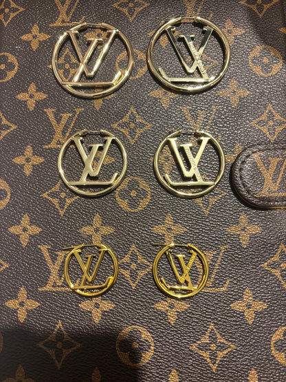Gold Glam Hoops